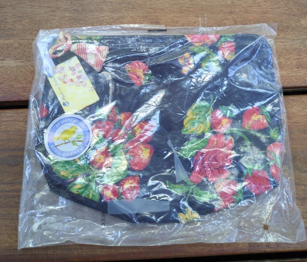 April Cornell Cosmetic Bag Floral Makeup Toiletry Travel Pouch New Boutique